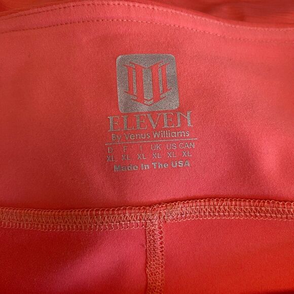 ELEVEN By Venus Williams Ladies Orange/ Salmon Pleated Tennis Skirt Size XL EUC - Picture 5 of 7